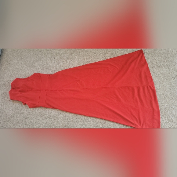 Vintage 1970’s Women's XS Maxi Dress Red Sleeveless Ruffle top. - Picture 8 of 11